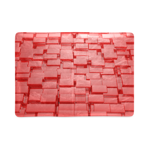 Glossy Red 3d Cubes Custom NoteBook A5