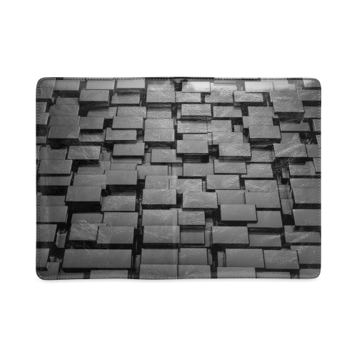 Glossy Black 3d Cubes Custom NoteBook A5