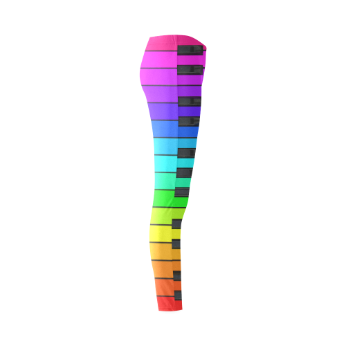 Rainbow Keyboard Cassandra Women's Leggings (Model L01)