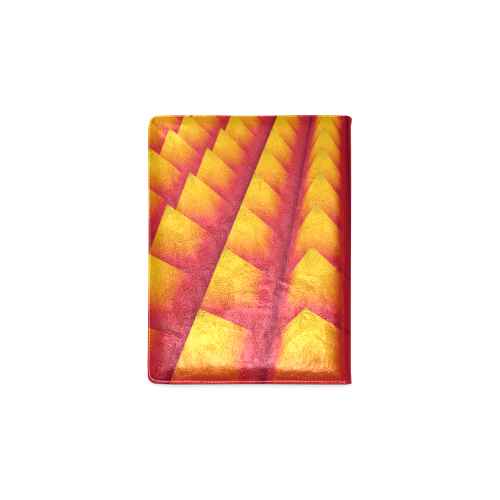 3d Abstract Red and Yellow Pyramids Custom NoteBook B5