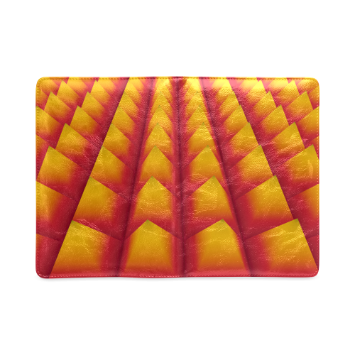 3d Abstract Red and Yellow Pyramids Custom NoteBook A5