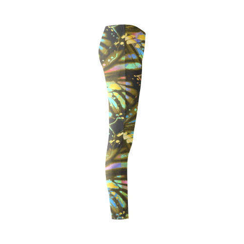 Tiger Butterfly Wings Cassandra Women's Leggings (Model L01)