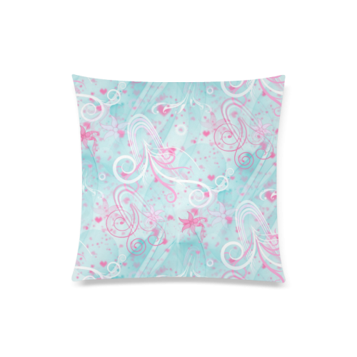 Ocean Love Custom Zippered Pillow Case 20"x20"(Twin Sides)