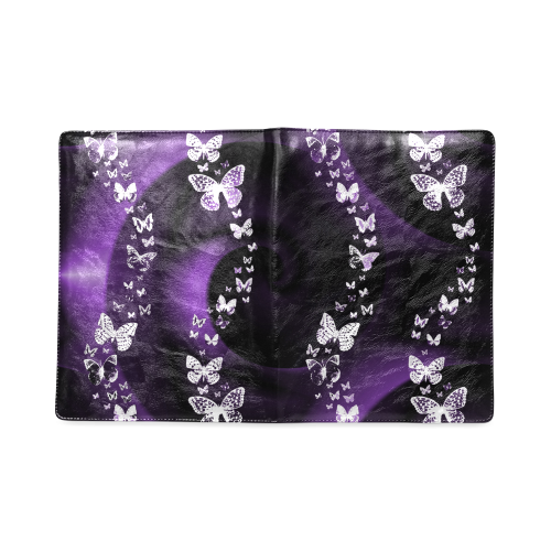 Purple Butterfly Swirl Custom NoteBook B5