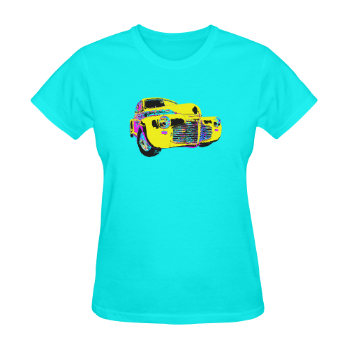 1941 Master Deluxe FLAMED YELLOW Sunny Women's T-shirt (Model T05)
