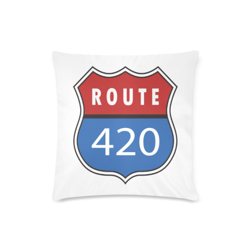 Route 420 Custom Zippered Pillow Case 16"x16"(Twin Sides)