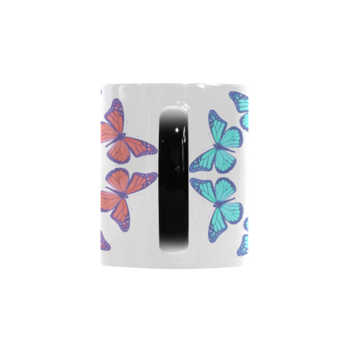 Blue & Red Butterflies Custom Morphing Mug