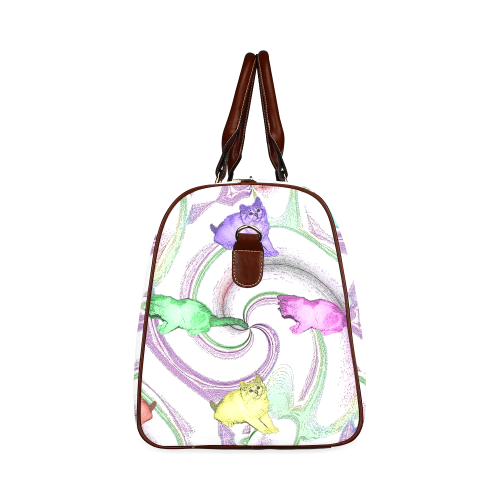 Lolli Pop Kittens Waterproof Travel Bag/Large (Model 1639)