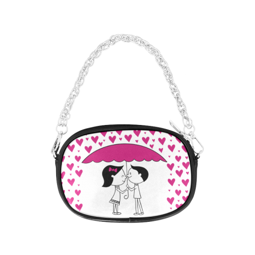 Romantic Couple With Hearts