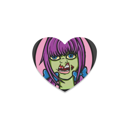 Zombie girl Heart Coaster