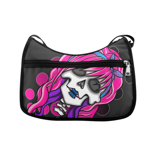 rockabilly skull Crossbody Bags (Model 1616)