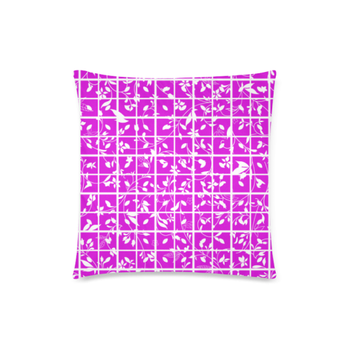 Pink Swirls Custom Zippered Pillow Case 18"x18" (one side)