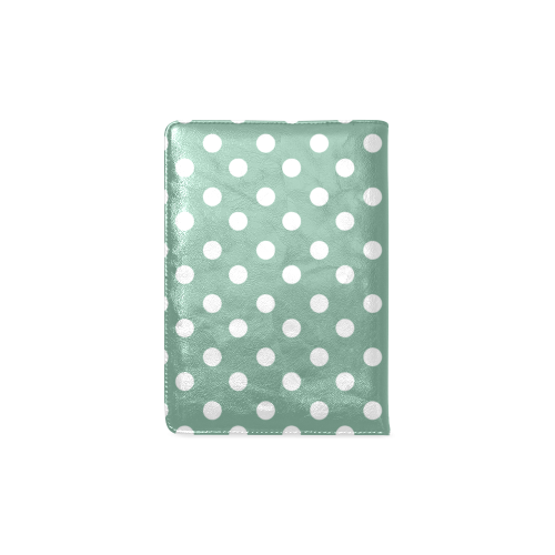Mint Polka Dots Custom NoteBook A5