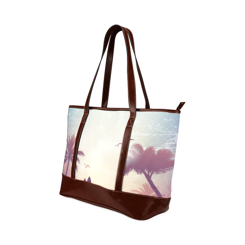 Tropical Summer Landscape Tote Handbag (Model 1642)