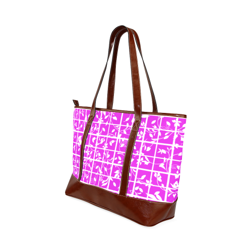 Pink Swirls Tote Handbag (Model 1642)