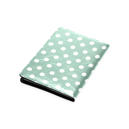 Mint Polka Dots Custom NoteBook A5