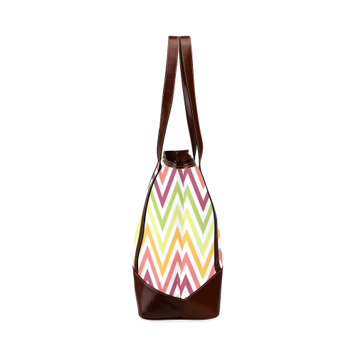 Modern Trendy Chevron Tote Handbag (Model 1642)