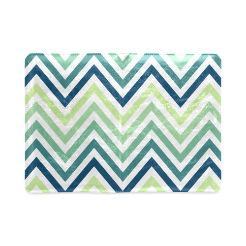 Teal Blue Mint Chevron