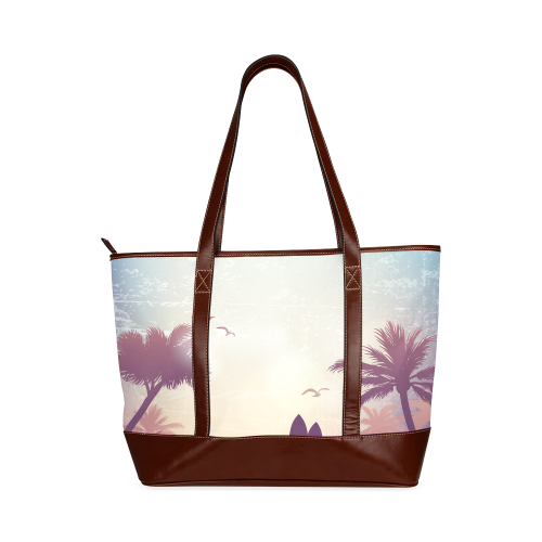 Tropical Summer Landscape Tote Handbag (Model 1642)