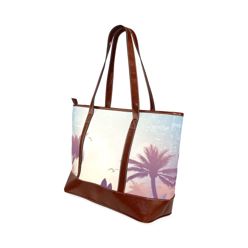 Tropical Summer Landscape Tote Handbag (Model 1642)