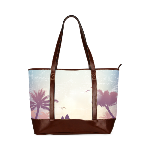 Tropical Summer Landscape Tote Handbag (Model 1642)