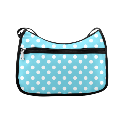 Cyan Polka Dots Crossbody Bags (Model 1616)