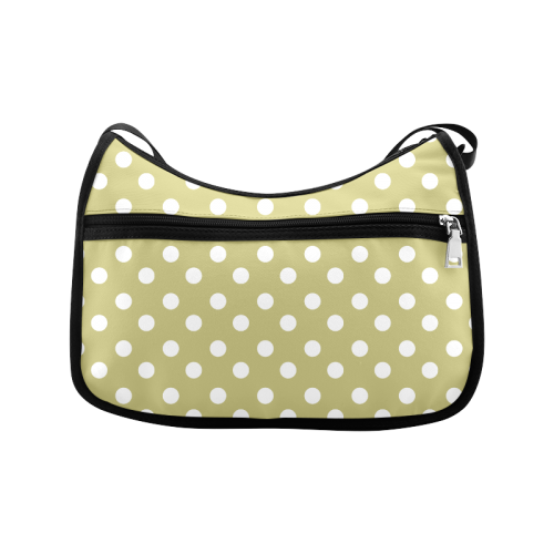 Olive Polka Dots Crossbody Bags (Model 1616)