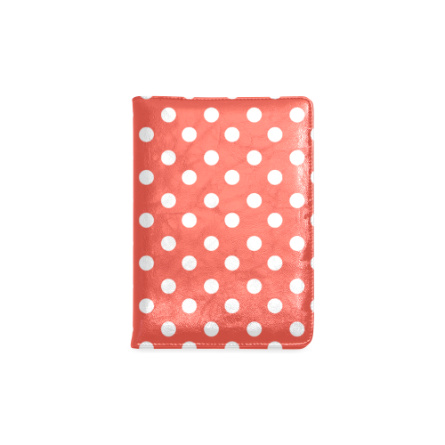 Orange Red Polka Dots Custom NoteBook A5