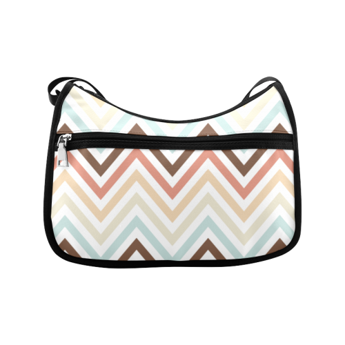 Choco Latte Chevron Crossbody Bags (Model 1616)