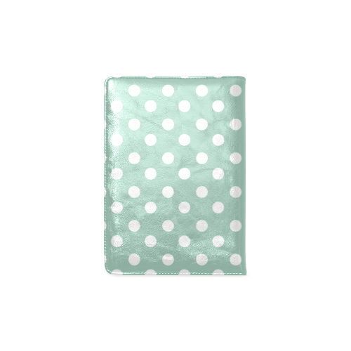 Aqua Polka Dots Custom NoteBook A5