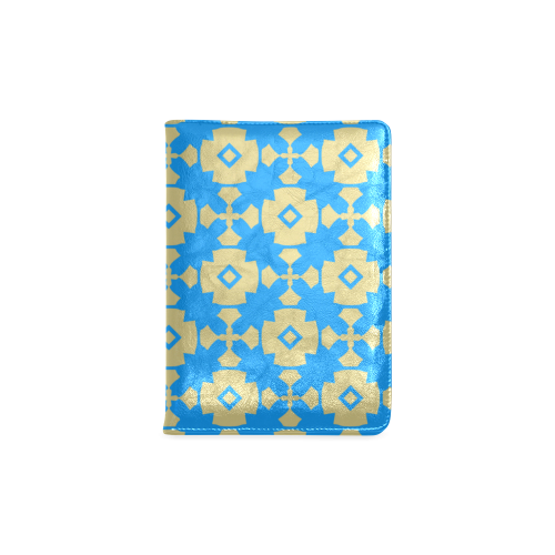 Blue Gold Geometric Custom NoteBook A5