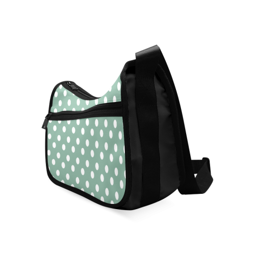 Mint Polka Dots Crossbody Bags (Model 1616)