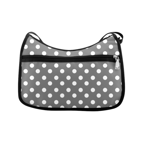 Gray Polka Dots Crossbody Bags (Model 1616)