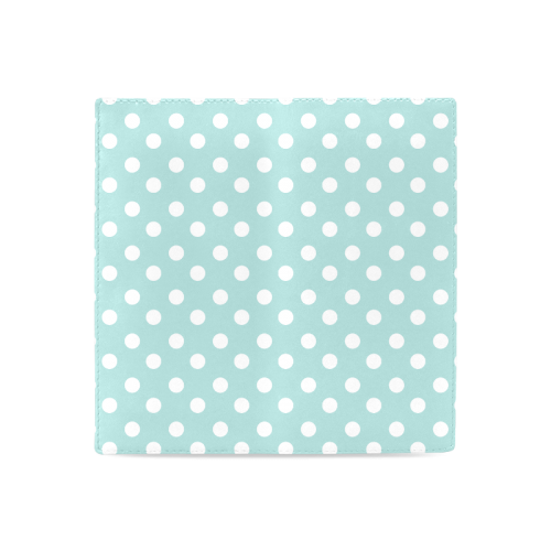 Light Blue Polka Dots Women's Leather Wallet (Model 1611)