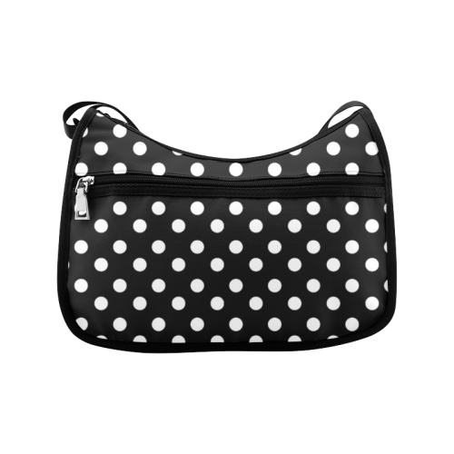 Black Polka Dots Crossbody Bags (Model 1616)