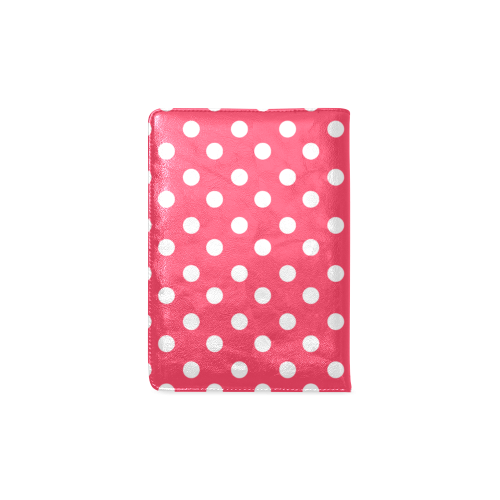 Indian Red Polka Dots Custom NoteBook A5