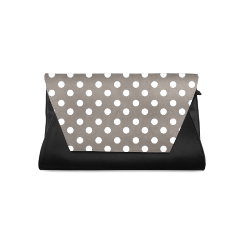 Beige Polka Dots Clutch Bag (Model 1630)