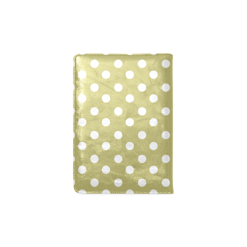 Olive Polka Dots Custom NoteBook A5