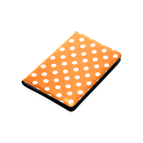 Orange Polka Dots Custom NoteBook A5