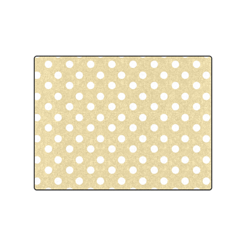 Light Olive Polka Dots Blanket 50"x60"