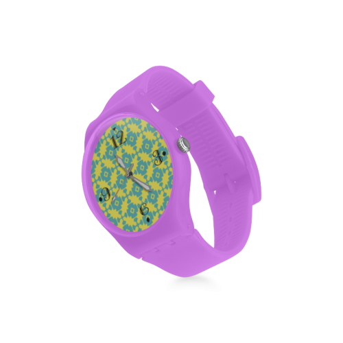 Yellow Teal Geometric Tile Pattern