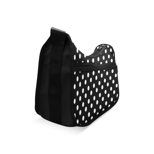 Black Polka Dots Crossbody Bags (Model 1616)