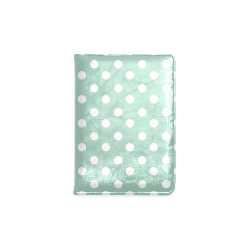 Aqua Polka Dots Custom NoteBook A5