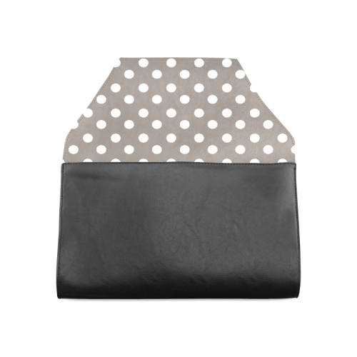Beige Polka Dots Clutch Bag (Model 1630)