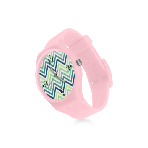 Teal Blue Mint Chevron