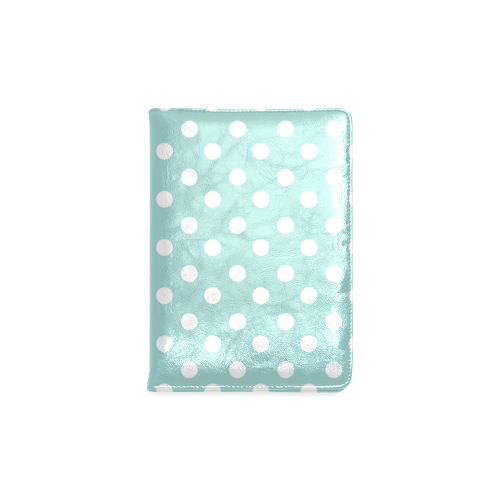 Light Blue Polka Dots Custom NoteBook A5