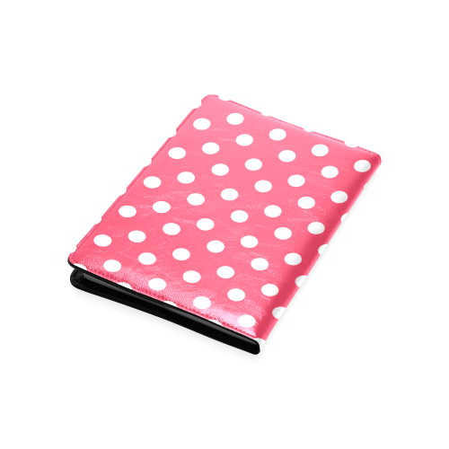 Indian Red Polka Dots Custom NoteBook A5