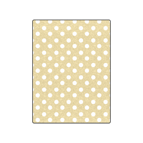 Light Olive Polka Dots Blanket 50"x60"