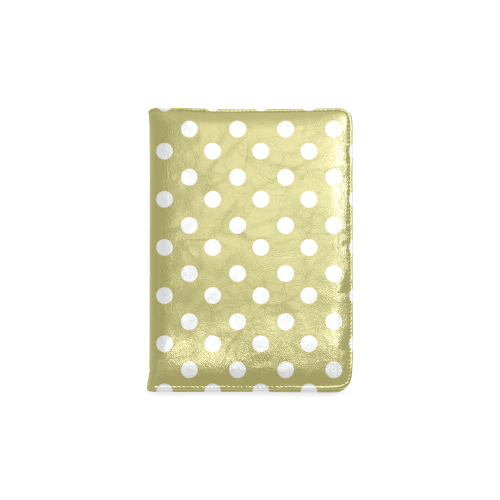 Olive Polka Dots Custom NoteBook A5