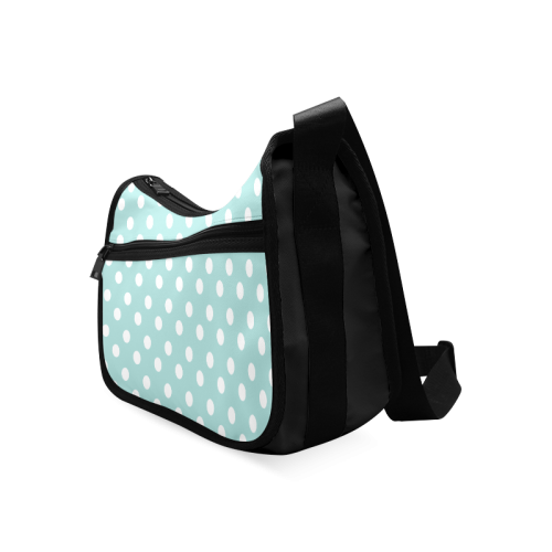 Light Blue Polka Dots Crossbody Bags (Model 1616)